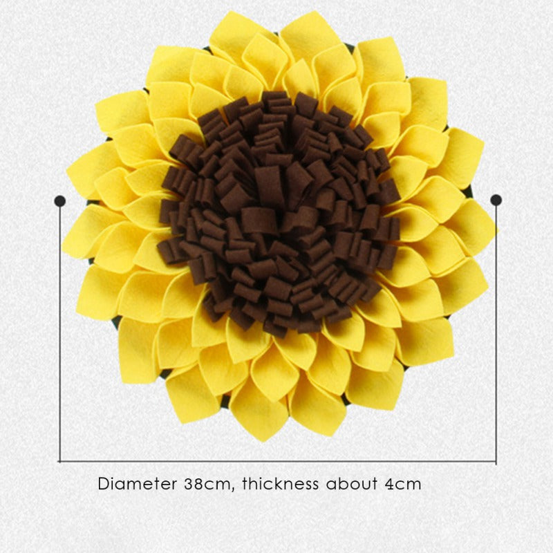 [vendor] Non Slip Dog Sniffing Snuffle Mat Washable Sunflower Slow Feeding