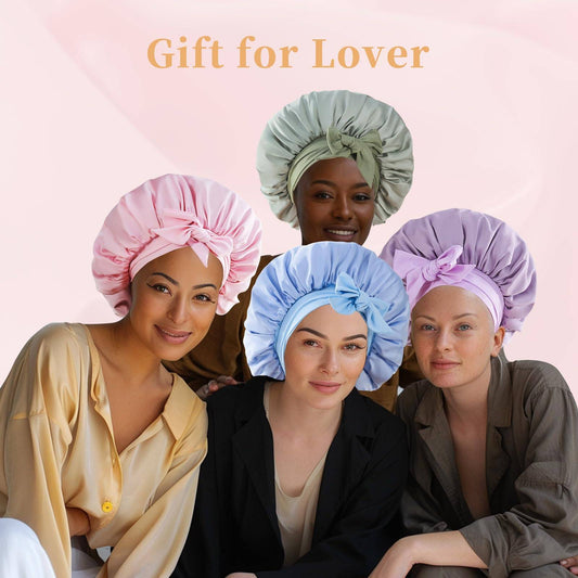 [vendor] Silk Bonnet, Satin Hair Bonnet For Sleeping For Wavy
