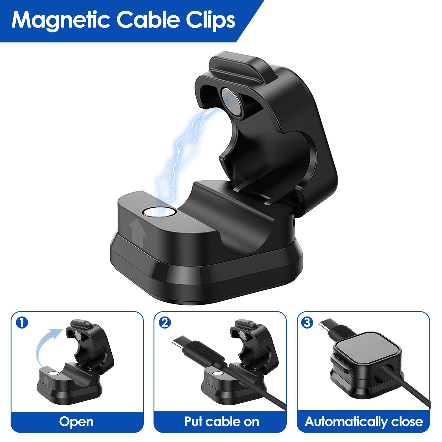 [vendor] 6 Pack Magnetic Cable Clips Magnetic Cord Organizer