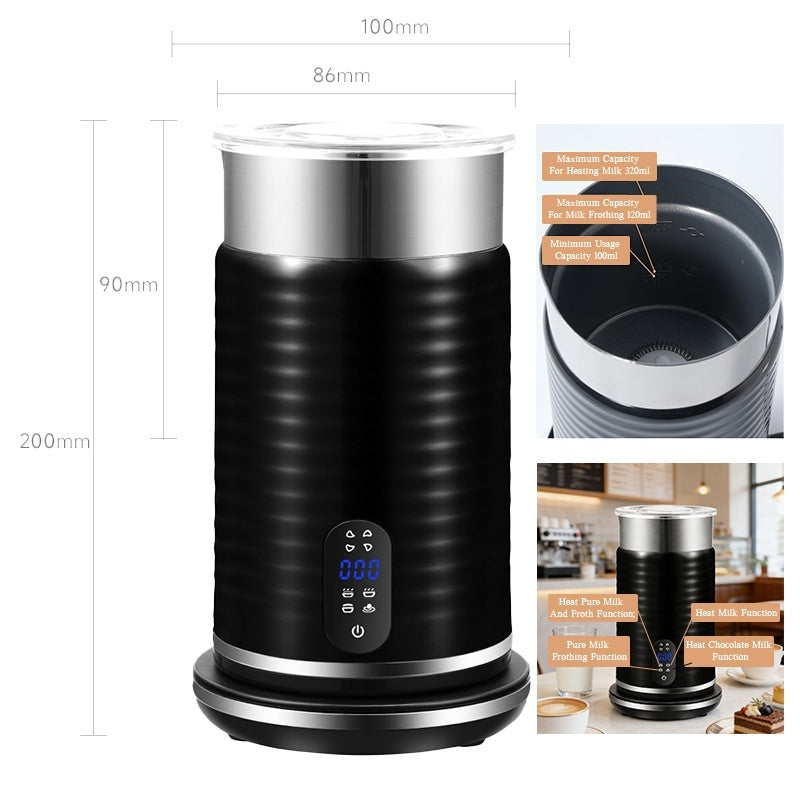 [vendor] Electric Milk Frother 4 In 1 Automatic Frother Milk