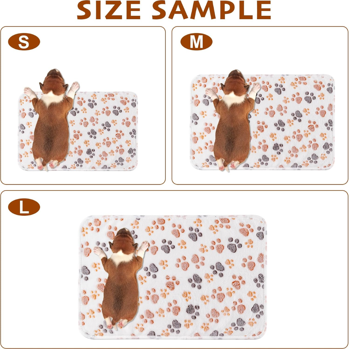 [vendor] 1 Pack 3 Blankets Fluffy Premium Fleece Soft Pet Blanket Flannel