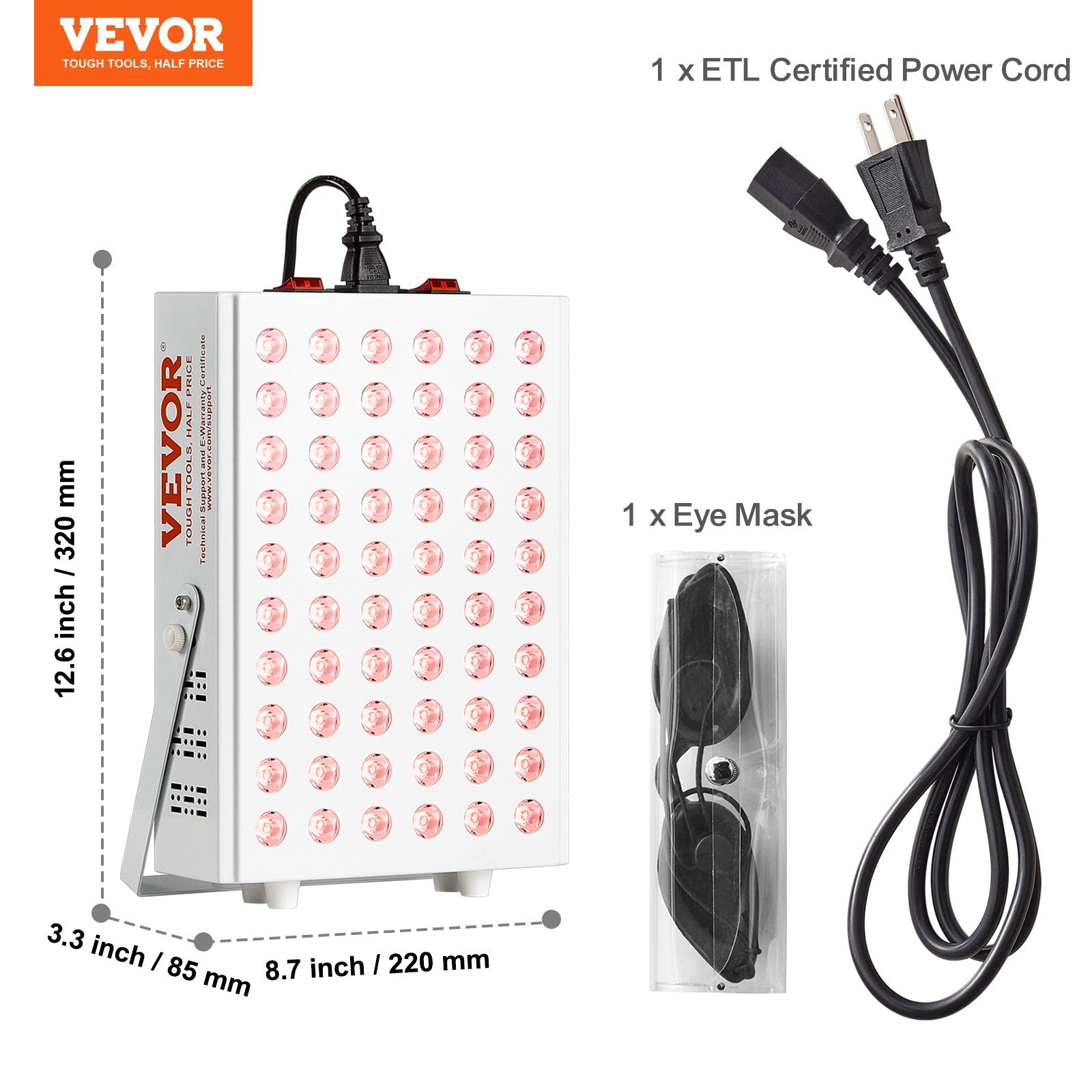 [vendor] Red Light Therapy For Body Face, 60 Dual-Chip LEDs, Red