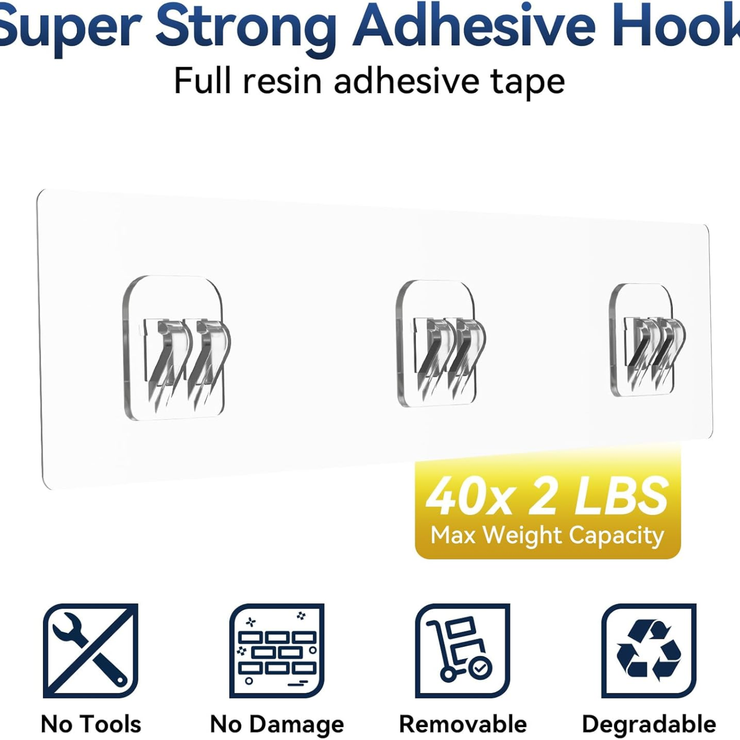 [vendor] 2 Pack Black Adhesive Shower Caddy Rustproof Large