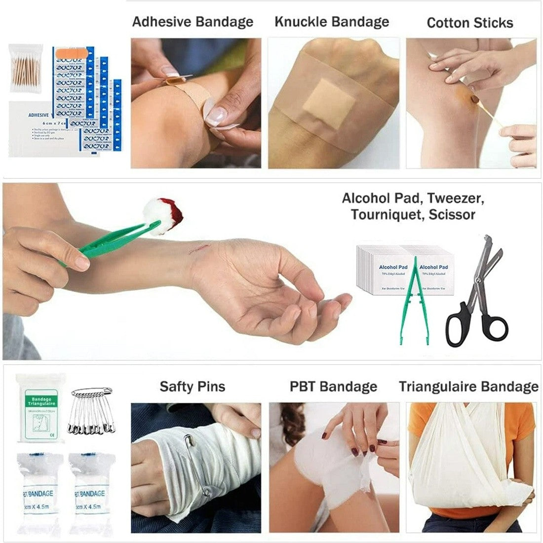[vendor] 391 PIECE FIRST AID KIT BAG MEDICAL EMERGENCY KIT.
