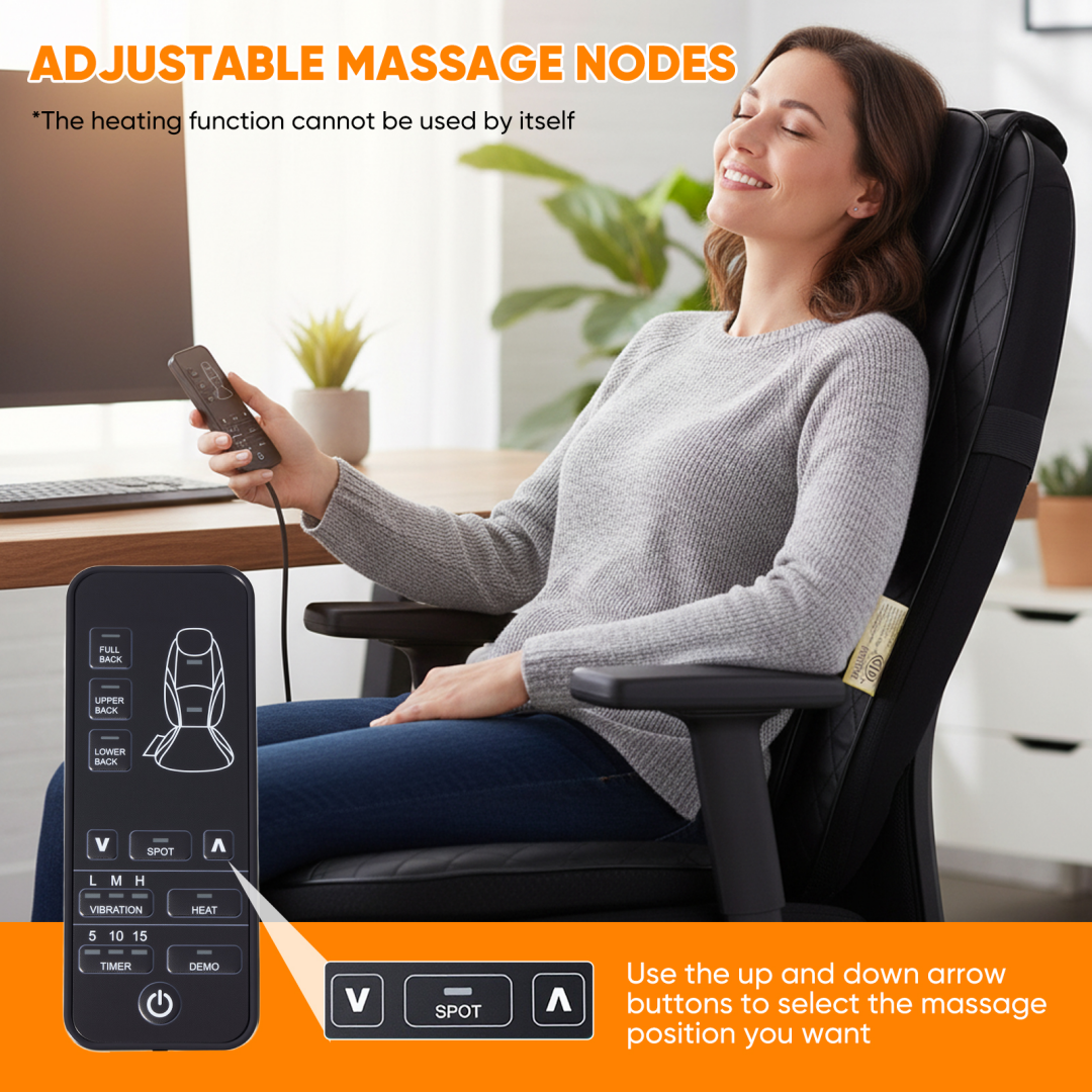 [vendor] Back Massagers, Vibrating Heating Pad For Back, Massage