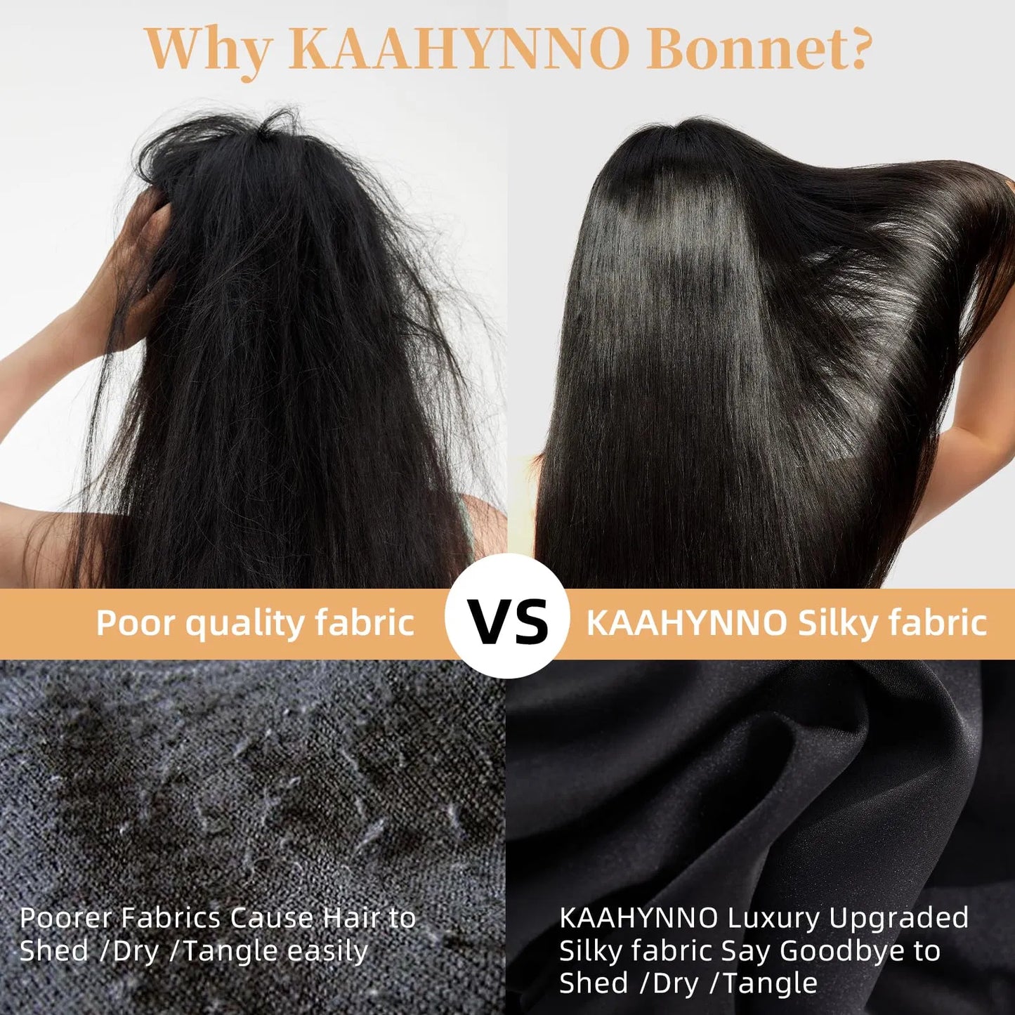 [vendor] Silk Bonnet For Sleeping Women, Satin Hair Bonnet For