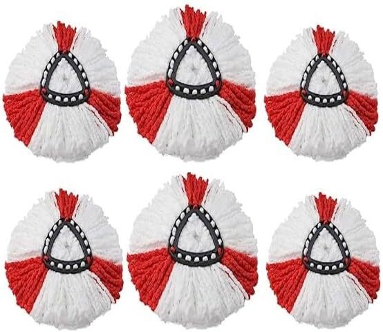 [vendor] 6 PACK For Vileda Turbo Refill Microfibre Mop Set, Spin
