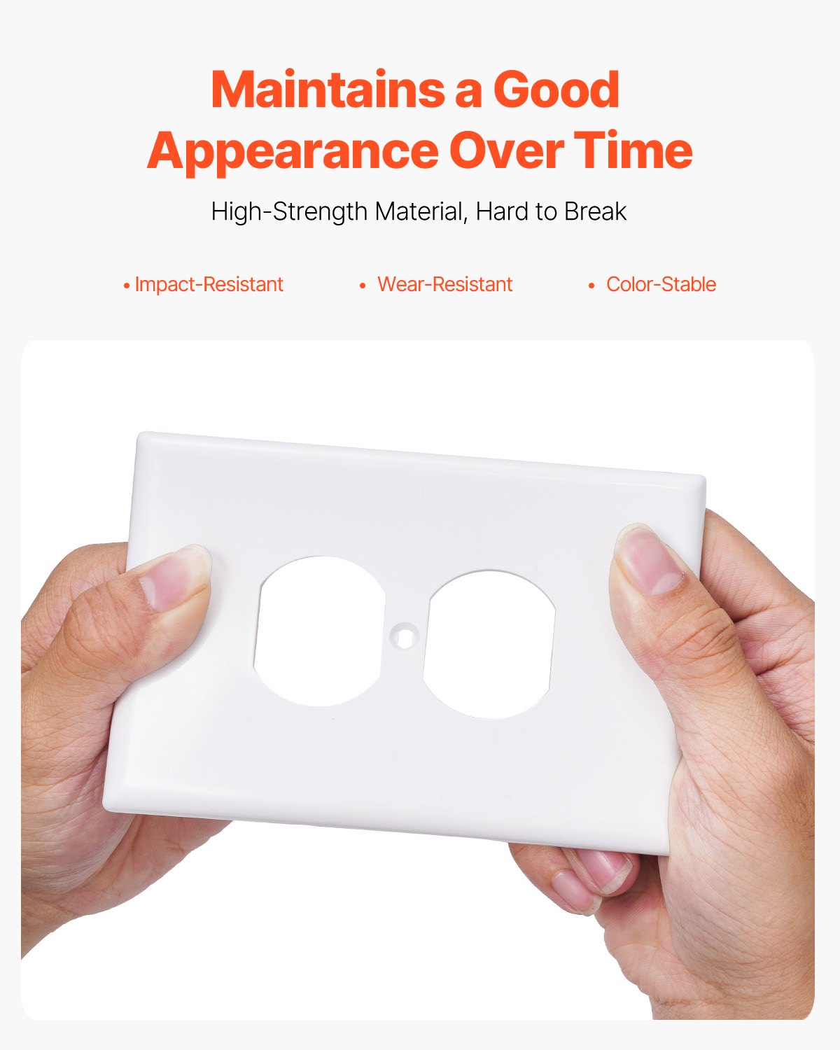 [vendor] 1-Gang Duplex Outlet Covers, 10 Pack Standard Size Wall