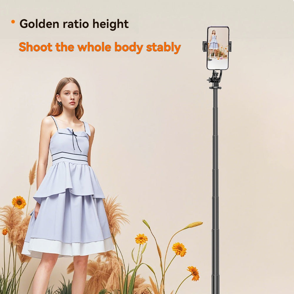 [vendor] Selfie Stick Tripod With Fill Light, Extendable Phone