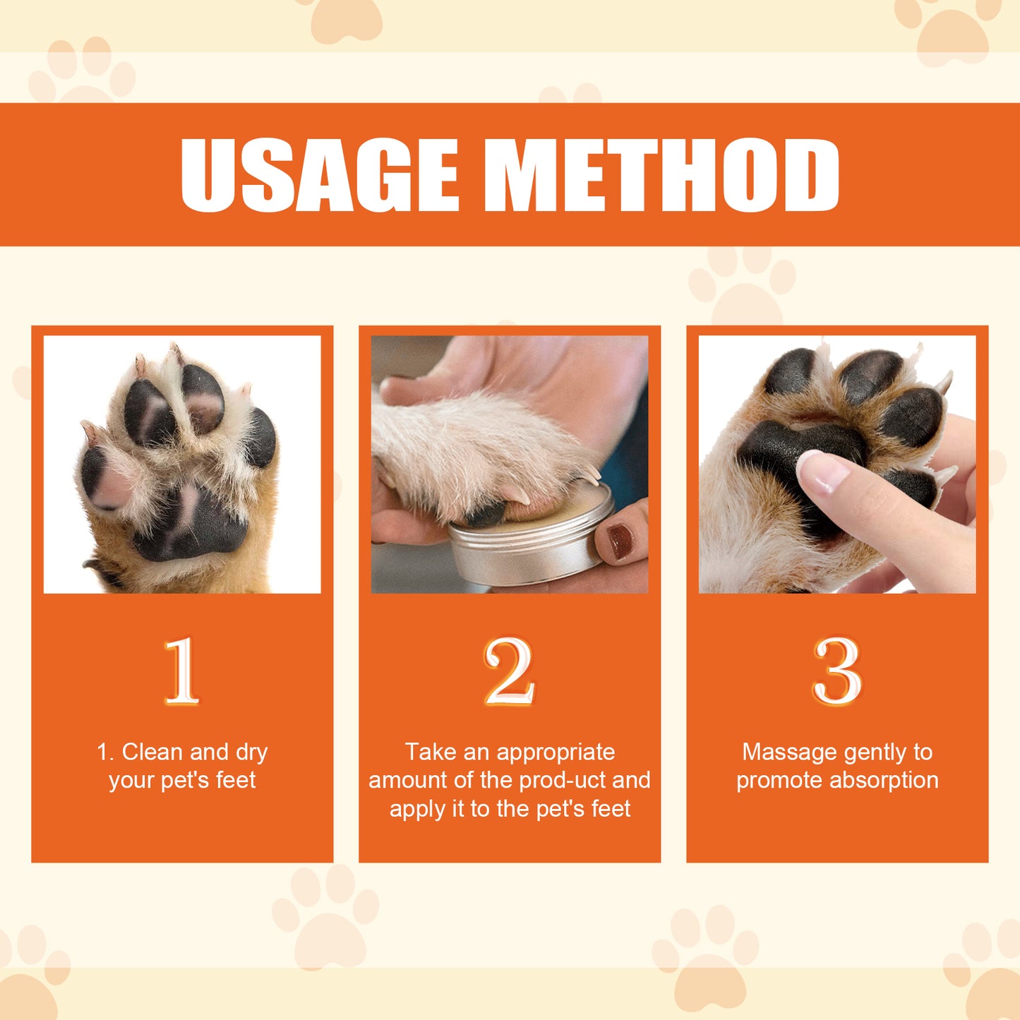 [vendor] Yegbong Pet Moisturizing Paw Balm Suitable For Cats And Dogs,
