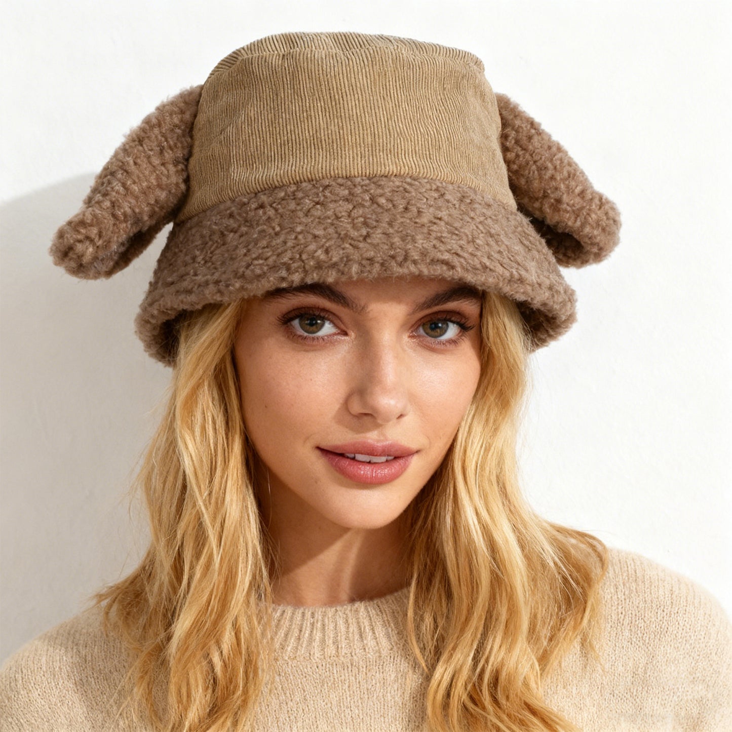 [vendor] Fashion Winter Bucket Hat-Dark Coffe