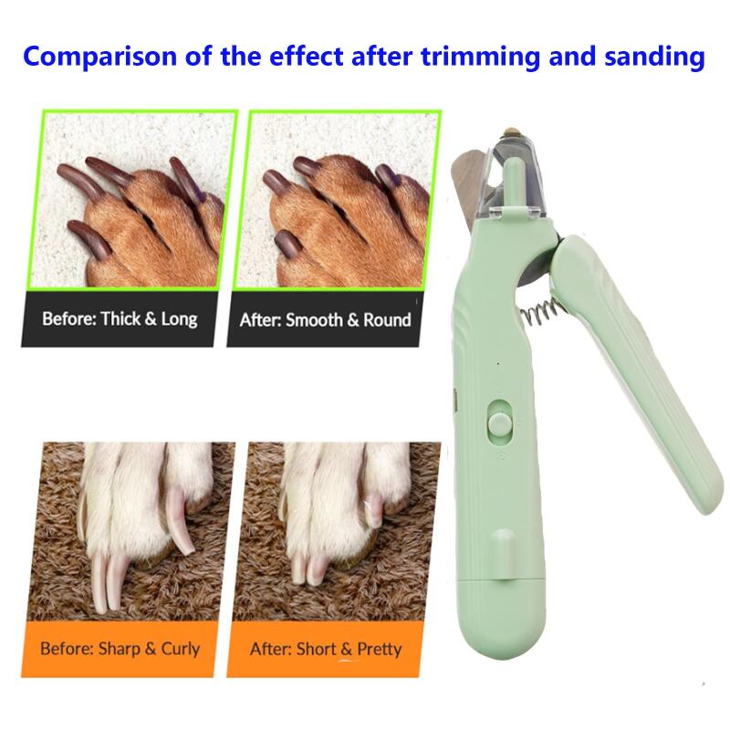 [vendor] 2 In 1 Pet Nail Clippers With Led Light Dog Cat Special Blood Line
