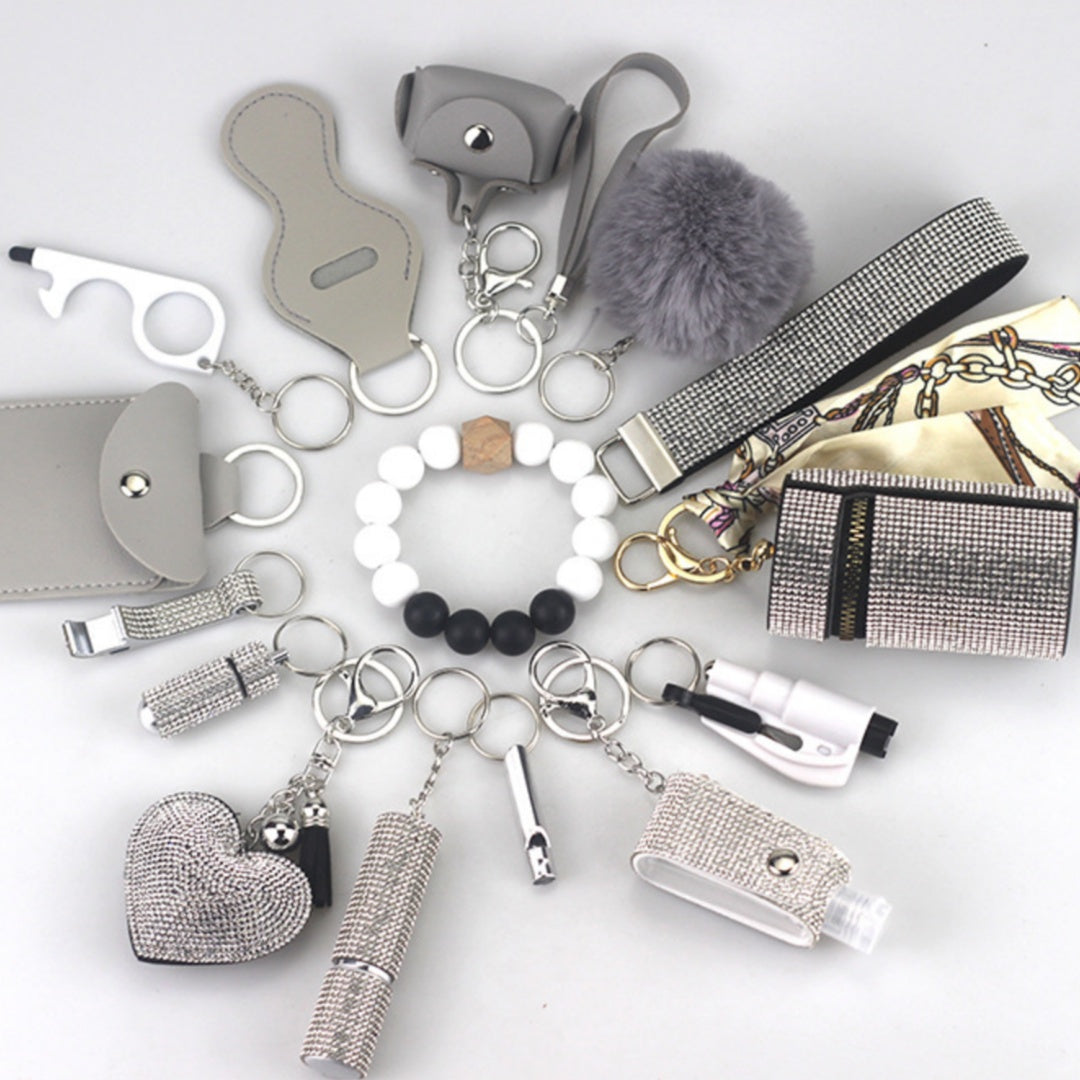 [vendor] Diving Fabric Self-defense Alarm Keychain