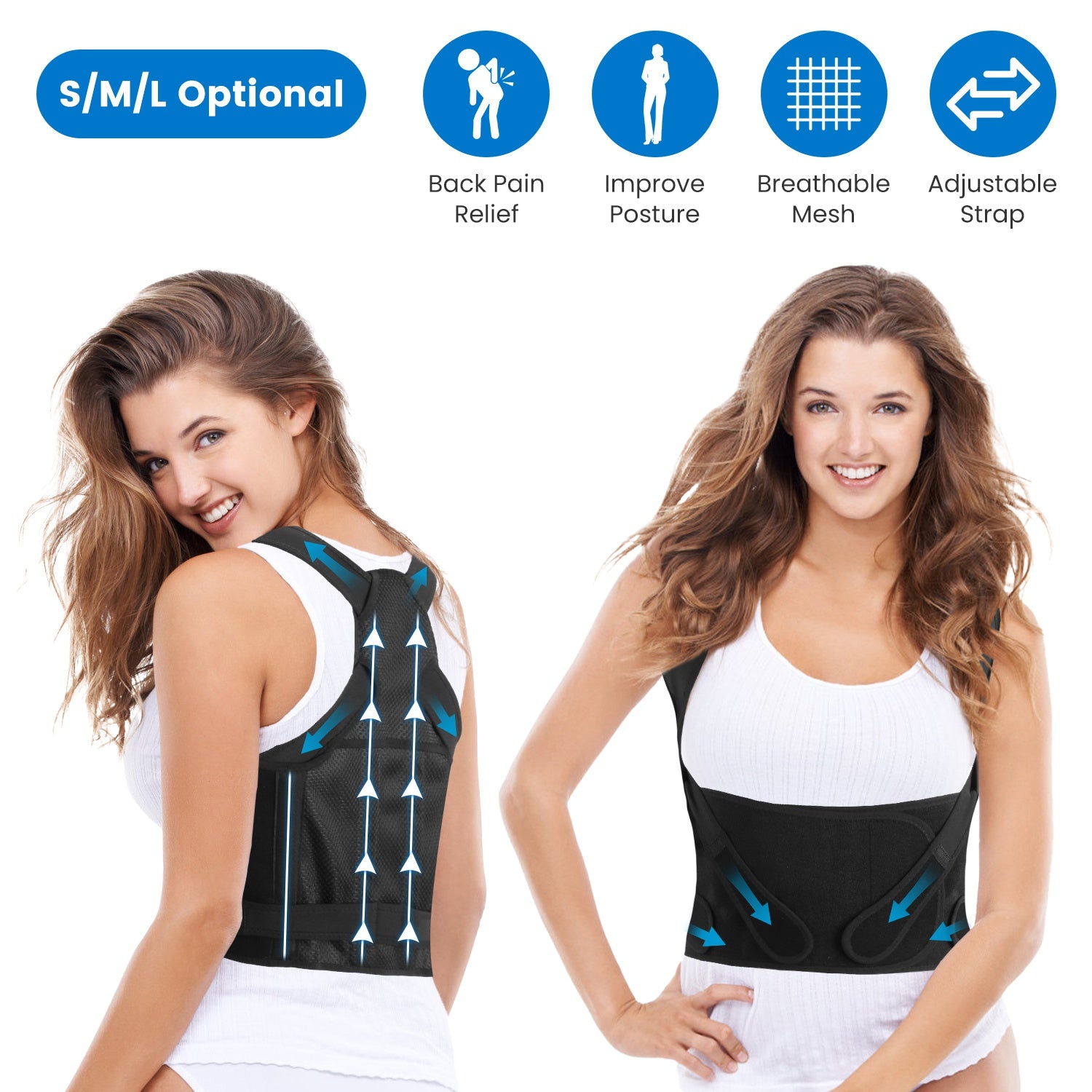 [vendor] 3 Size Options Posture Corrector For Women Men
