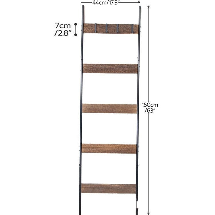 [vendor] Wooden Wall Towel Rack For Living Room Blanket Ladder