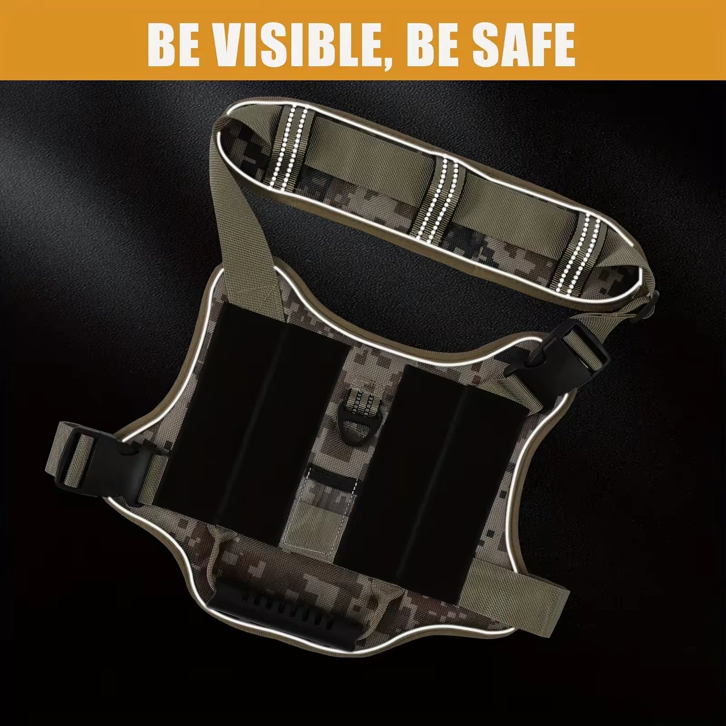 [vendor] Tactical Service Dog Harness With Handle, No-Pull Adjustable