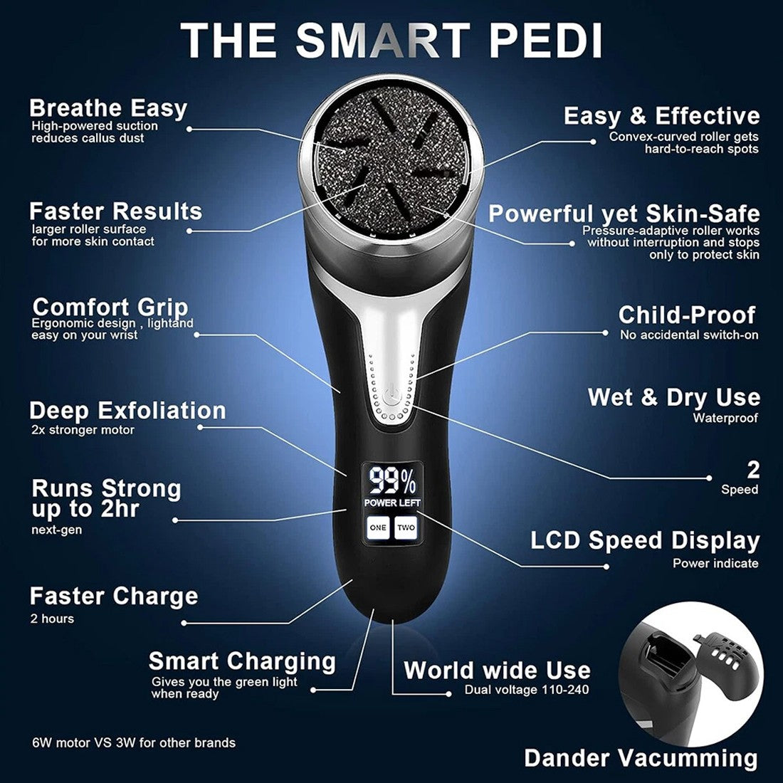 [vendor] Electric Foot File Waterproof Hard Skin Remover Feet
