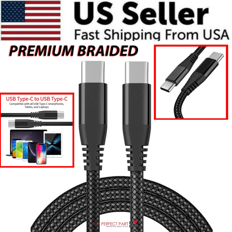 [vendor] Braided USB C Type-C Fast Charging Data SYNC Charger