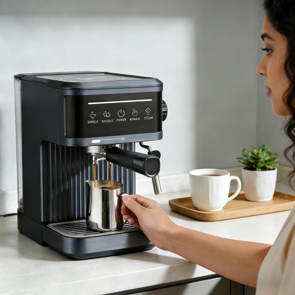 [vendor] Electrical Coffee Maker Smart Coffee Machine Milk