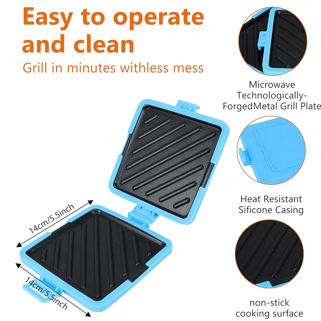 [vendor] Toasted Sandwich Maker Microwavable Machine Waffle Maker
