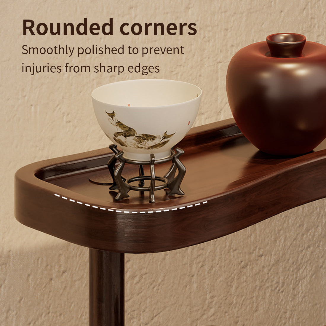 [vendor] New Walnut Desk Organizer Shelf Modern Multiuse 2 Tier