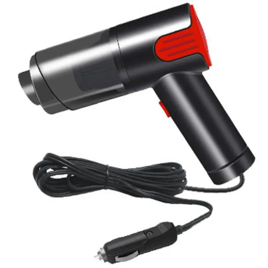 [vendor] Wired Red And Silver Car Vacuum Cleaner Home Handheld