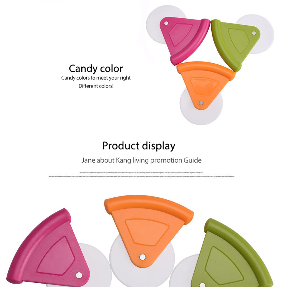 [vendor] Plastic Pizza Wheels Cutter Pizza Slicing Tool Cake
