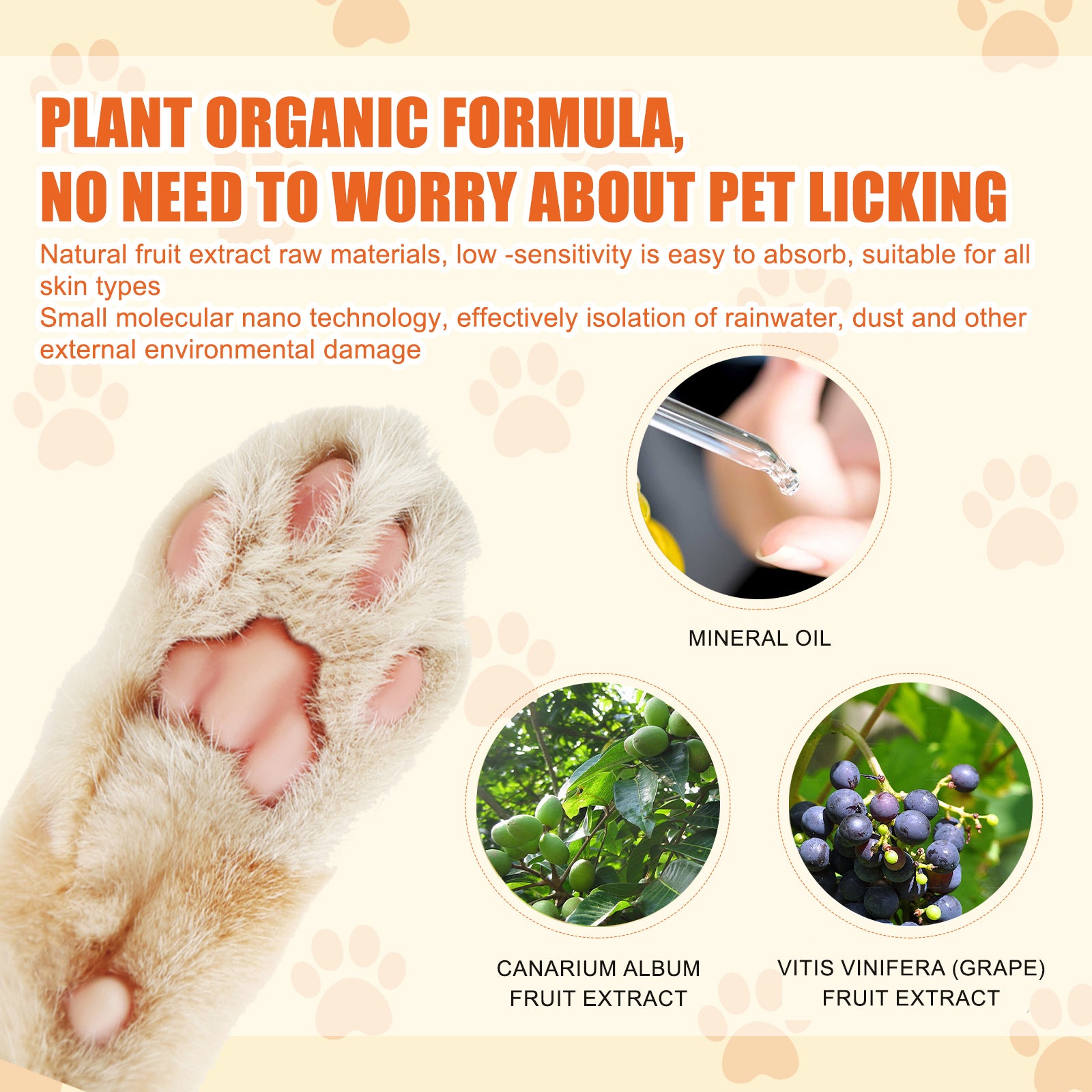 [vendor] Yegbong Pet Moisturizing Paw Balm Suitable For Cats And Dogs,