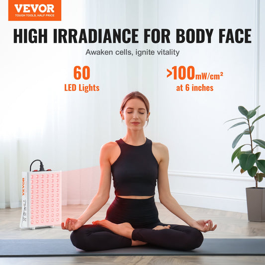 [vendor] Red Light Therapy For Body Face, 60 Dual-Chip LEDs, Red