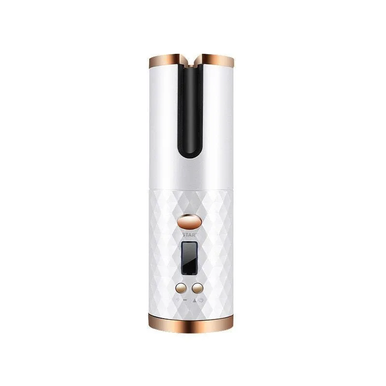 [vendor] Hair Curler LCD Cordless Auto Rotating Waver Curling