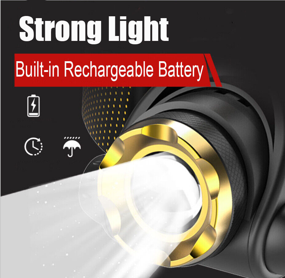 [vendor] 3Modes LED Headlamp Camping Headlight Head Torch USB