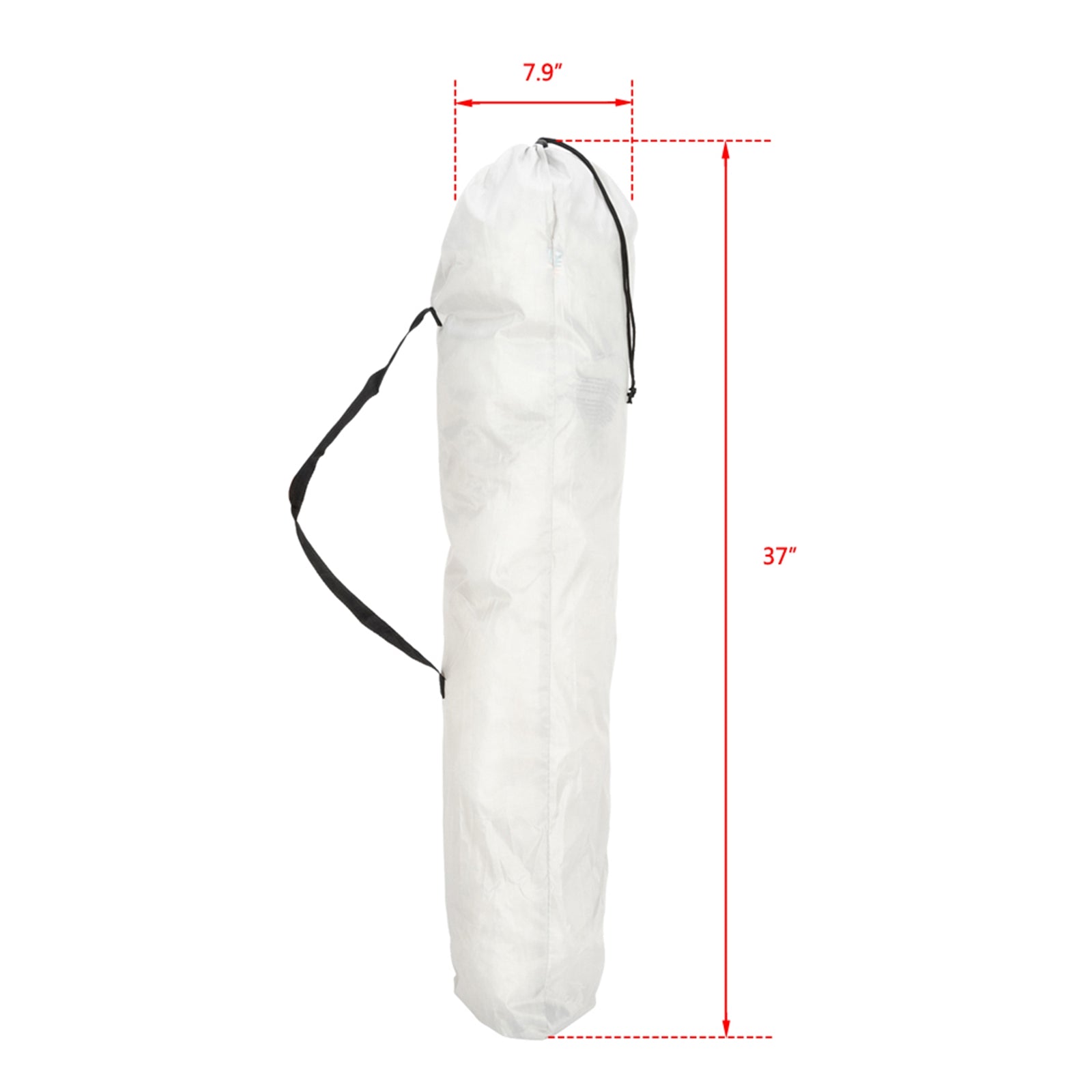 [vendor] Camping Chair, Grey Iron Frame, Off-white