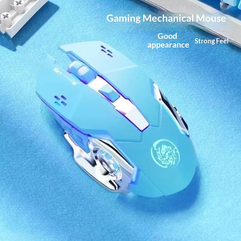 [vendor] Wired Gaming Mouse, Wireless Bluetooth Charging For Laptops
