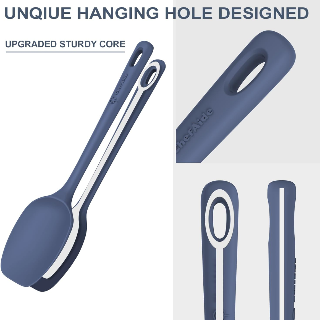 [vendor] 5 Pieces Silicone Spatula Set Food Grade Rubber Spatula