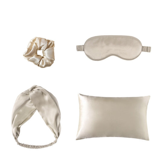 [vendor] Double-sided Silk Eye Mask Pillowcase Hair Tie