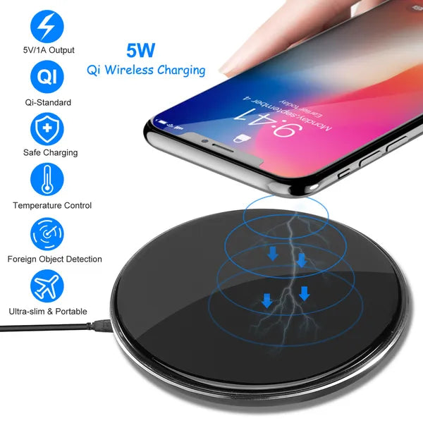 [vendor] Wireless Charger Qi-Certified Ultra-Slim 5W Charging Pad