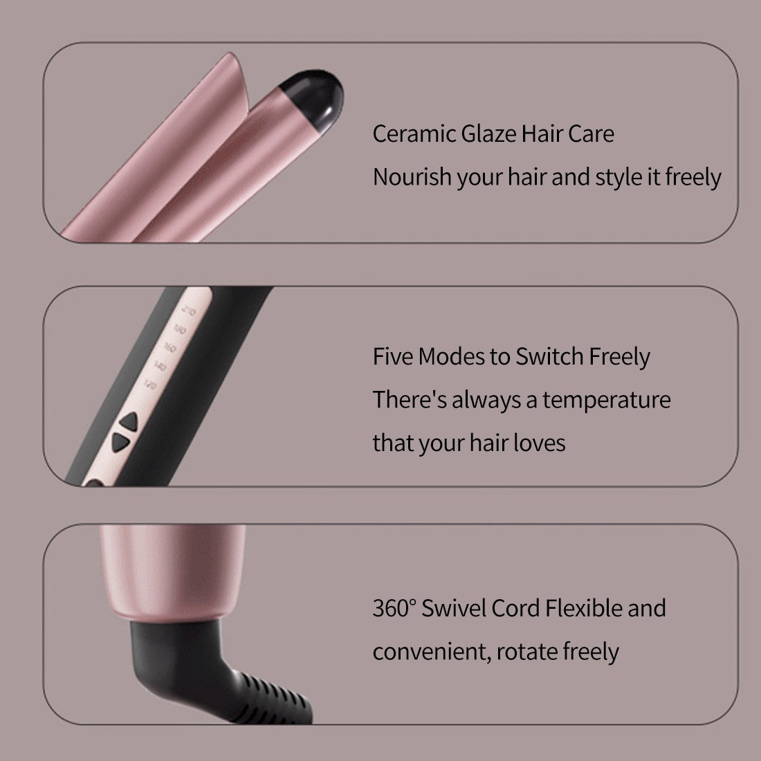 [vendor] Fast Heating Curling Wand 38mm Hair Curler Large Barrel