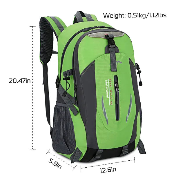 [vendor] 36L Outdoor Backpack Waterproof Daypack Travel Knapsack