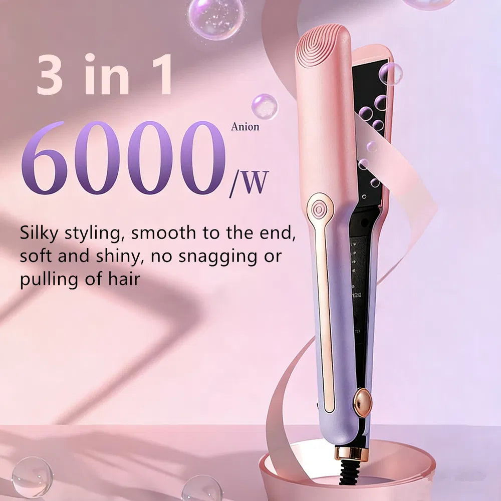 [vendor] Professional Steam Hair Straightener Ceramic Tourmaline