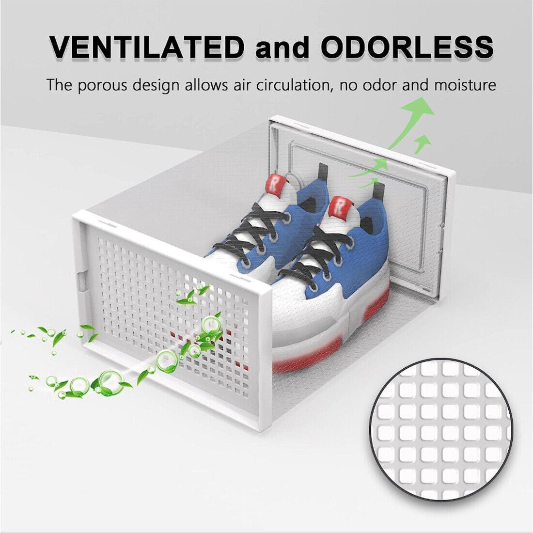 [vendor] 12Pcs Transparent Clear Shoe Storage Box Rack Plastic