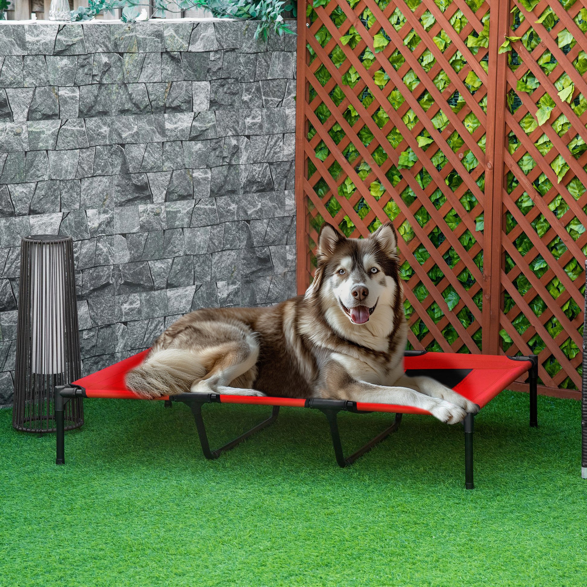 [vendor] XL Elevated Dog Bed, Outdoor Raised Dog Bed, Portable Pet Cot