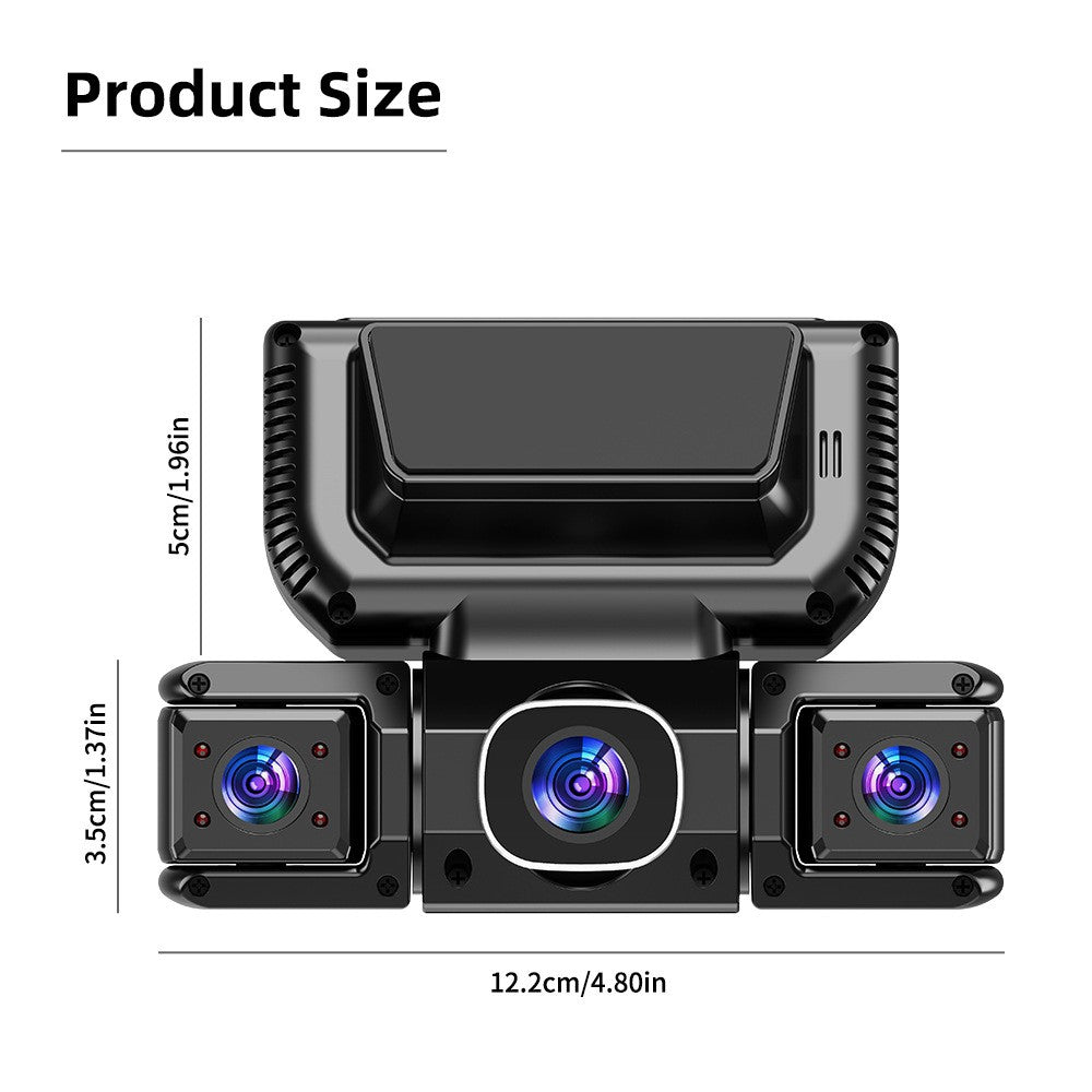 [vendor] 5G WiFi Dash Cam 4 Channel 360 Front Rear Inside