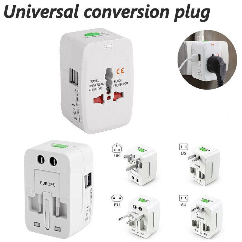 [vendor] Universal New Plug Charger World Wide Use Travel Adapter