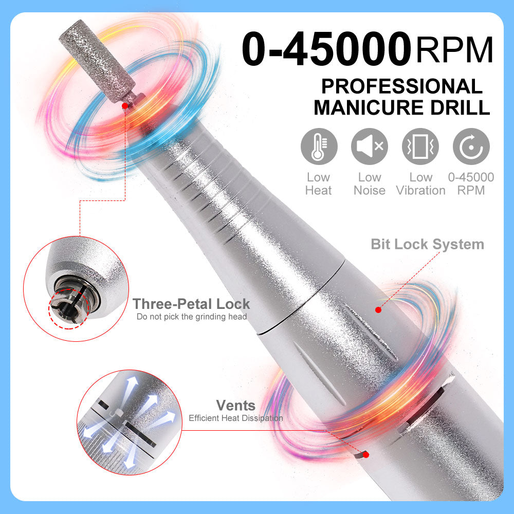 [vendor] Rechargeable Electric Nail File Professional - 45000RPM