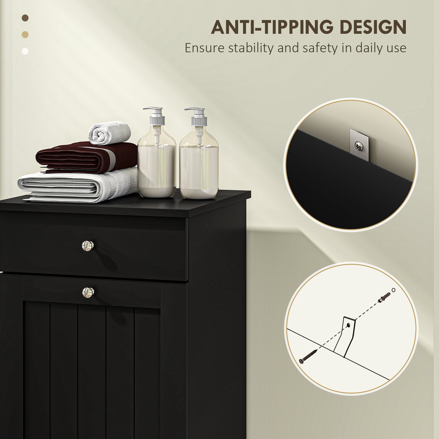 [vendor] Laundry Hamper Cabinet, Laundry Cabinet with Tilt Out