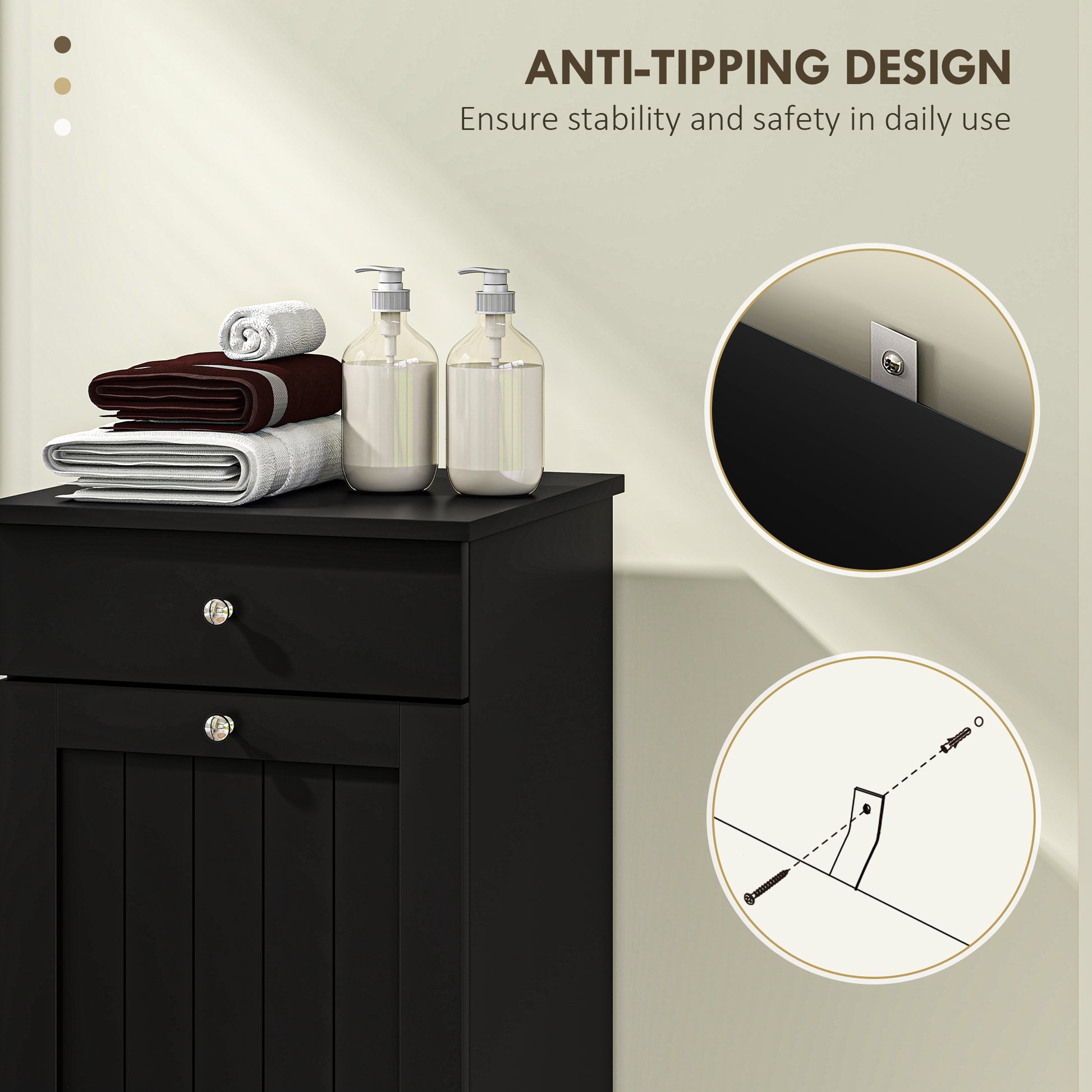 [vendor] Laundry Hamper Cabinet, Laundry Cabinet with Tilt Out