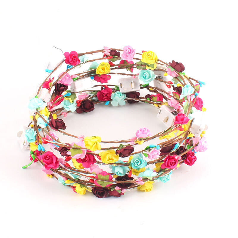 [vendor] 10-20 X LED Light Up Flower Floral Hairband Headband