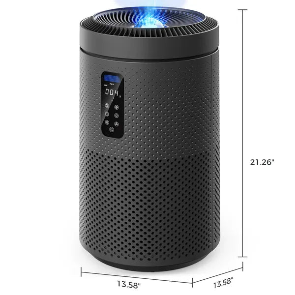 [vendor] Black Large Room Air Purifier, Smart WiFi, Air Quality