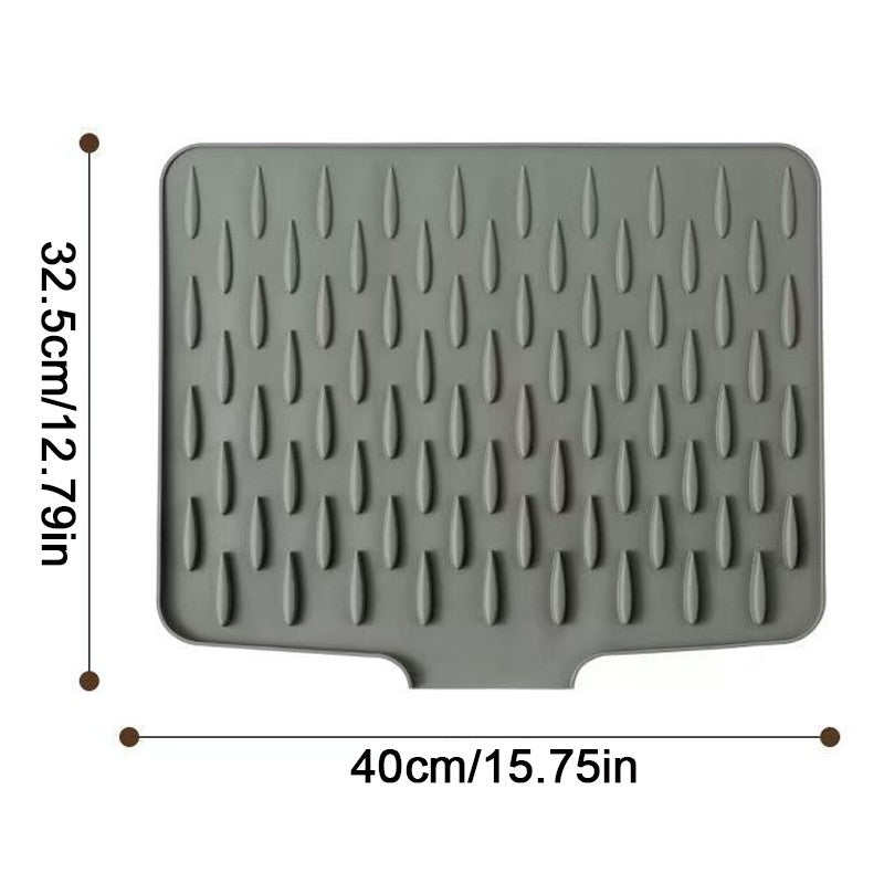 [vendor] Silicone Dish Drying Mat, Heat-Resistant & Non-Slip Mat