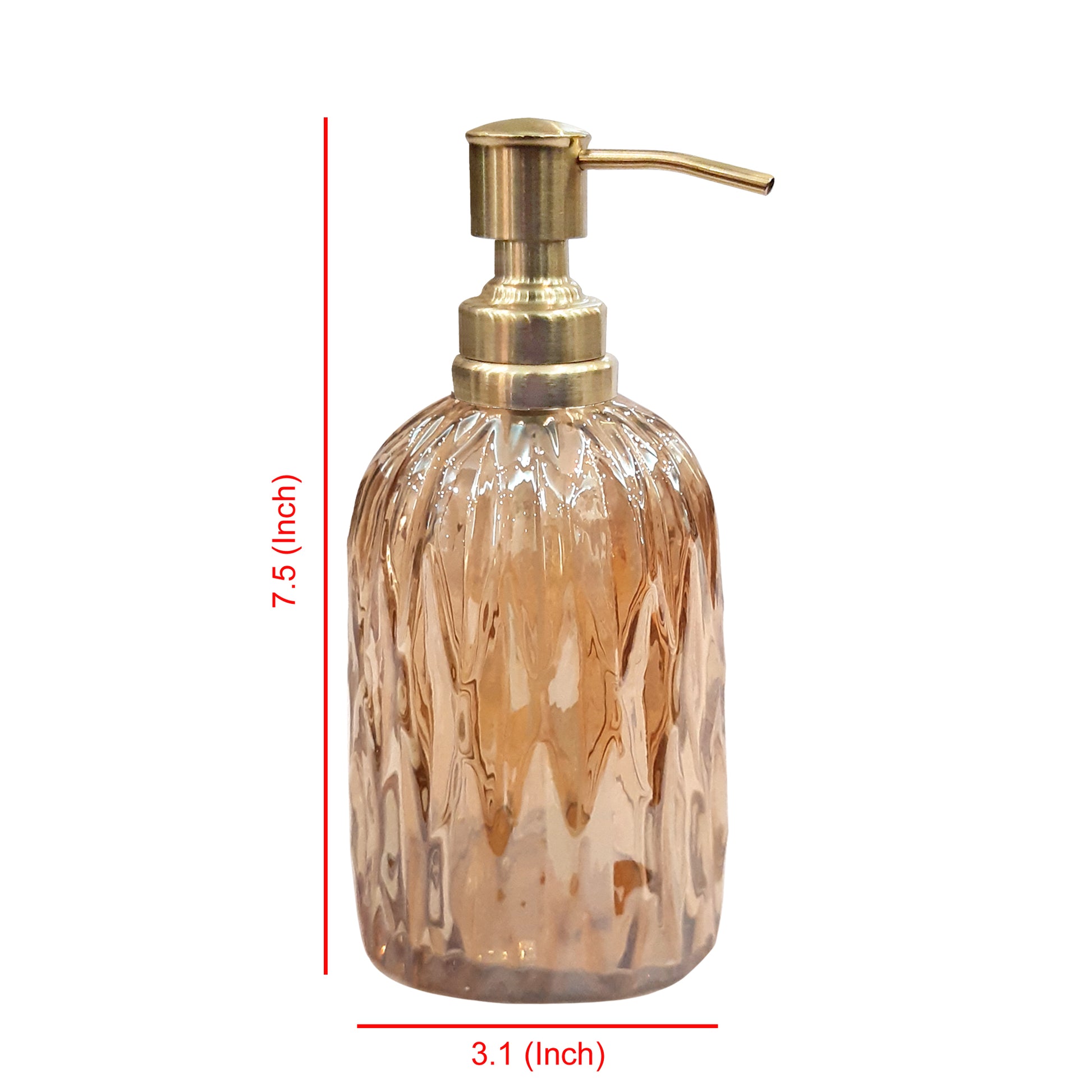 [vendor] Glass Liquid Soap Dispenser Pump Bottle Bathroom Vanity
